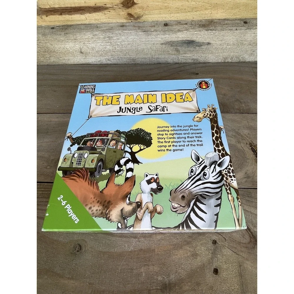 Learning Games : The Main Idea Jungle‎ Safari RL 5.0-6.5 Teacher Supplies Class